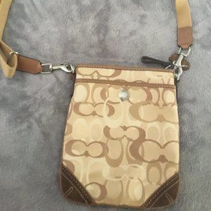 Coach cross body satchel bag